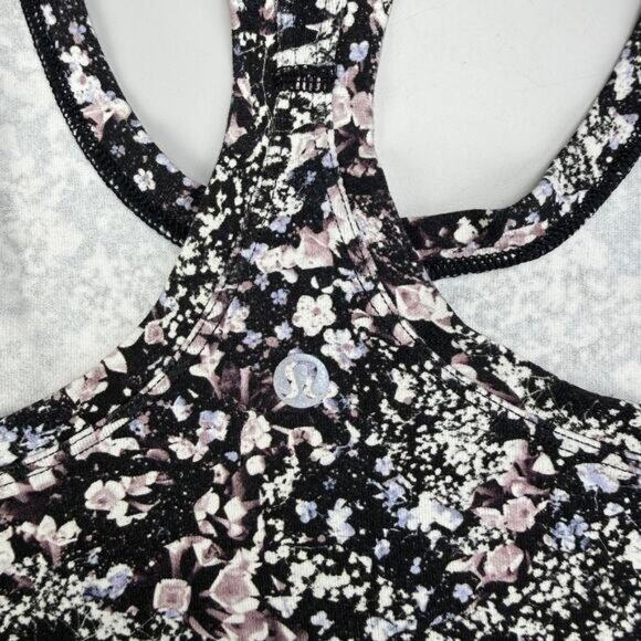 Lululemon Cool Racerback || Light Luon In Floral Spritz Multi - Picture 7 of 7